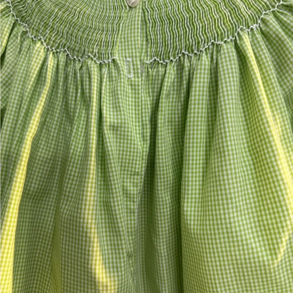 Girls' Lime Green Smocked Holiday Dress